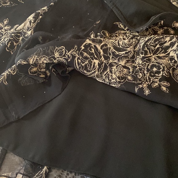 Lapis silk skirt size large - Picture 8 of 10